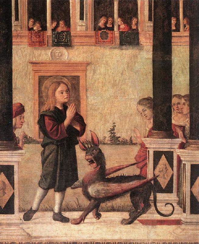 CARPACCIO, Vittore The Daughter of of Emperor Gordian is Exorcised by St Triphun (detail) dfg China oil painting art